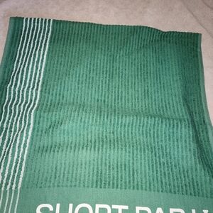 Green Striped Towel